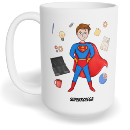 Hrnek klasický velký s vlastním potiskem - Super kolega