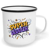 Hrnek plecháček s potiskem na míru - Super dědeček