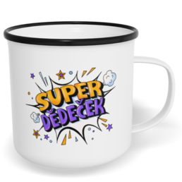 Hrnek plecháček s potiskem na míru - Super dědeček