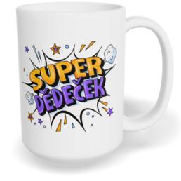 Hrnek klasický velký s vlastním potiskem - Super dědeček