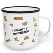 Hrnek plecháček s potiskem na míru - S dědou