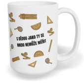 Hrnek klasický velký s vlastním potiskem - S dědou