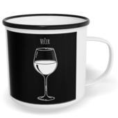 Hrnek plecháček s potiskem na míru - Ráno, večer