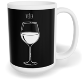 Hrnek klasický velký s vlastním potiskem - Ráno, večer