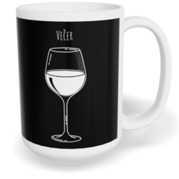 Hrnek klasický velký s vlastním potiskem - Ráno, večer