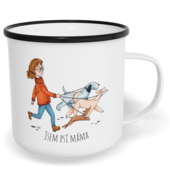 Hrnek plecháček s potiskem na míru - Psí máma
