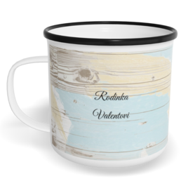 Hrnek plecháček s potiskem na míru - Prkna