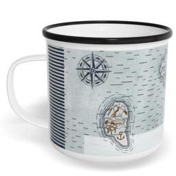 Hrnek plecháček s potiskem na míru - Piráti