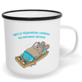 Hrnek plecháček s potiskem na míru - Pastička na myši