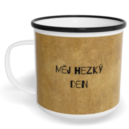 Hrnek plecháček s potiskem na míru - Oldpaper