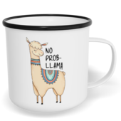 Hrnek plecháček s potiskem na míru - No probllama