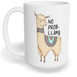 Hrnek klasický velký s vlastním potiskem - No probllama