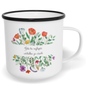 Hrnek plecháček s potiskem na míru - Nejlepší učitelka ze všech