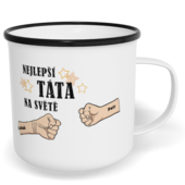 Hrnek plecháček s potiskem na míru - Nejlepší táta na světě vol. 1