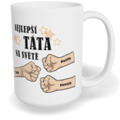Hrnek klasický velký s vlastním potiskem - Nejlepší táta na světě vol. 1