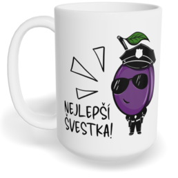 Hrnek klasický velký s vlastním potiskem - Nejlepší švestka