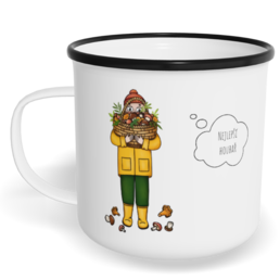 Hrnek plecháček s potiskem na míru - Nejlepší houbař