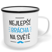 Hrnek plecháček s potiskem na míru - Nejlepší brácha na světě