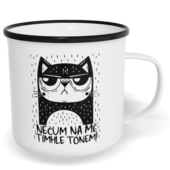 Hrnek plecháček s potiskem na míru - Nečum na mě tímhle tónem