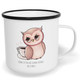 Hrnek plecháček s potiskem na míru - Náročná noc