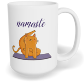 Hrnek klasický velký s vlastním potiskem - Namaste