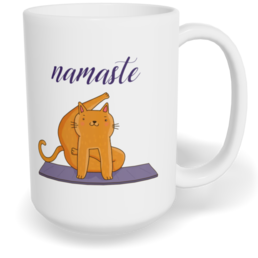 Hrnek klasický velký s vlastním potiskem - Namaste