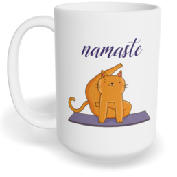 Hrnek klasický velký s vlastním potiskem - Namaste