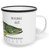 Hrnek plecháček s potiskem na míru - Na velikosti záleží