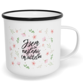 Hrnek plecháček s potiskem na míru - Mučitelka