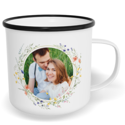 Fotohrnček plecháčik s fotkou a textom - Minimalist meadow