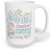 Hrnek klasický velký s vlastním potiskem - Miluji kávu