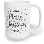 Hrnek klasický velký s vlastním potiskem - Merry Christmas
