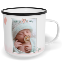 Fotohrnček plecháčik s fotkou a textom - Meadow baby