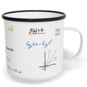 Hrnek plecháček s potiskem na míru - Matematika