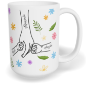 Hrnek klasický velký s vlastním potiskem - Maminčina ruka