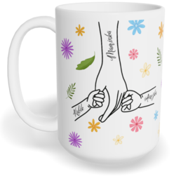 Hrnek klasický velký s vlastním potiskem - Maminčina ruka