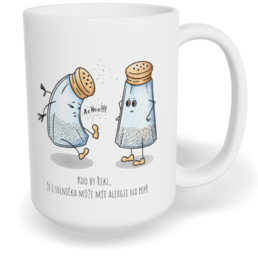 Hrnek klasický velký s vlastním potiskem - Alergie