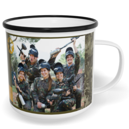 Fotohrnček plecháčik s fotkou a textom - Army 