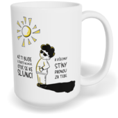 Hrnek klasický velký s vlastním potiskem - Až ti bude nejhůř