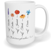 Hrnek klasický velký s vlastním potiskem - Babiččina zahrádka