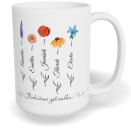 Hrnek klasický velký s vlastním potiskem - Babiččina zahrádka