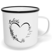 Hrnek plecháček s potiskem na míru - Babička