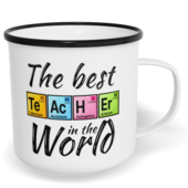 Hrnek plecháček s potiskem na míru - Best teacher