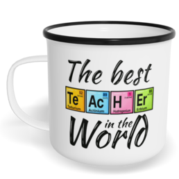 Hrnek plecháček s potiskem na míru - Best teacher