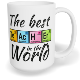 Hrnek klasický velký s vlastním potiskem - Best teacher