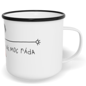 Hrnek plecháček s potiskem na míru - Mami, mám Tě ráda