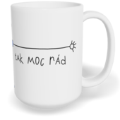 Hrnek klasický velký s vlastním potiskem - Mami, mám Tě rád