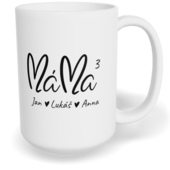 Hrnek klasický velký s vlastním potiskem - Máma, mom index
