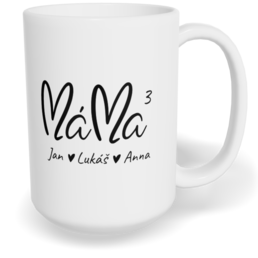 Hrnek klasický velký s vlastním potiskem - Máma, mom index
