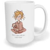 Hrnek klasický velký s vlastním potiskem - Máma hrdinka